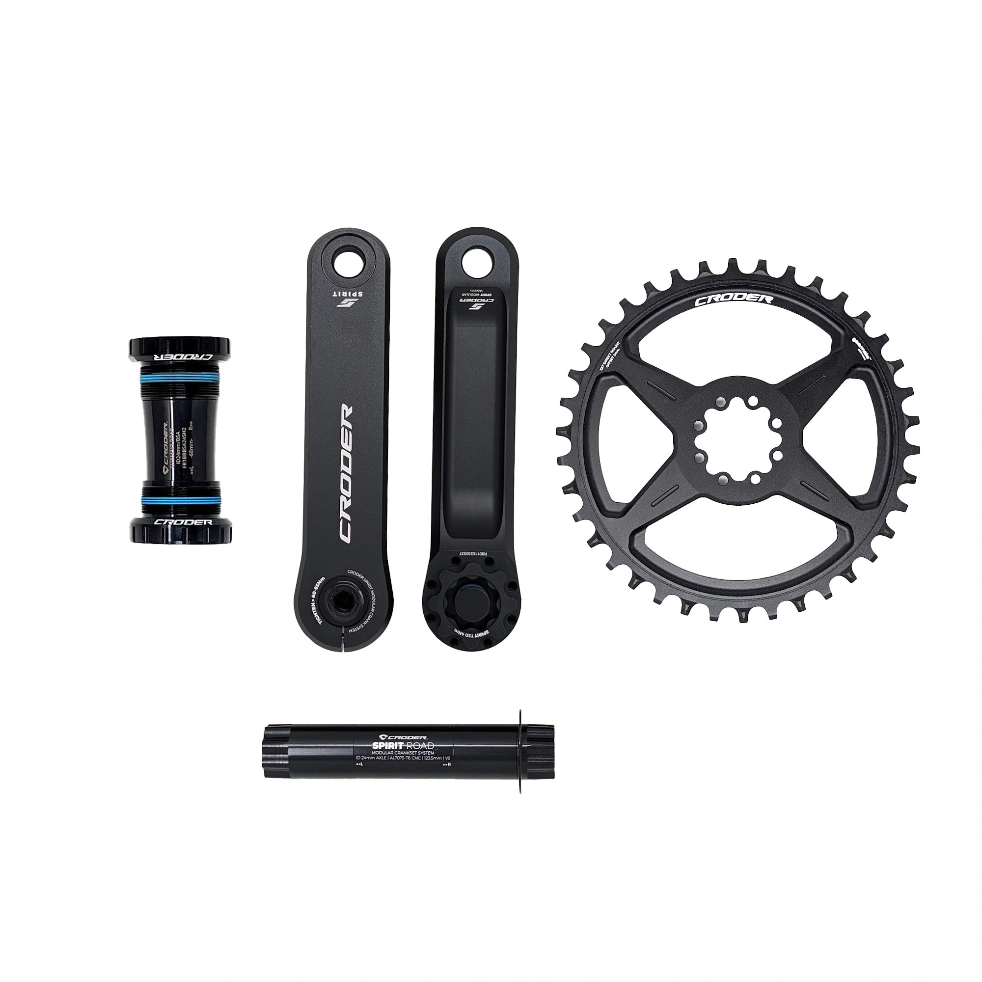 145mm Short Crank, Chainring, BB, Axle Upgrade Kit